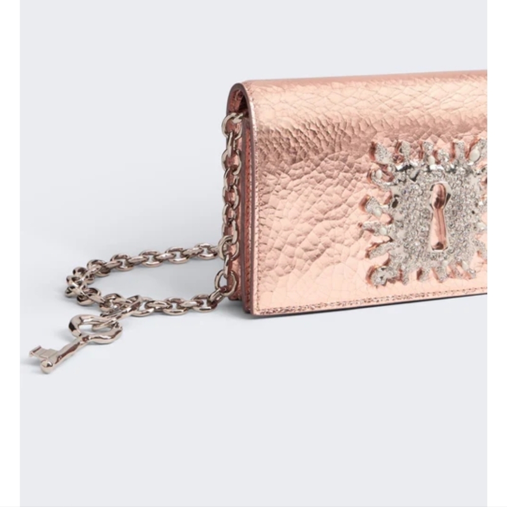 🍒RESERVED.Schiaparelli Keyhole Bijoux Chain Clutch whith keycharm